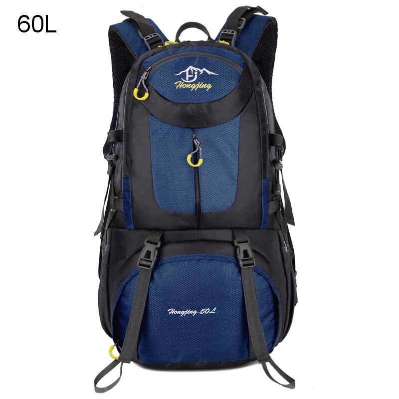 Reput 40l 50l 60l retkeily vaellusreppu laukku ulkoilu urheilulaukut matkailu miesten kiipeilyreppu sac de sport mochila  xa564wa: Syvän sininen 60l