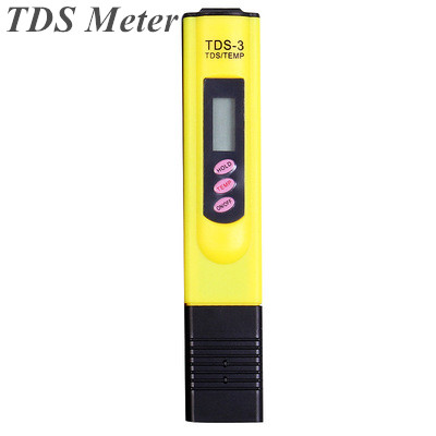 6 Styles Handheld Accurate Water Test Purity Tool LCD Digital Check 0-9999 ppm Measurement Meter Analyzer TDS Tester: Yellow-TDS Meter