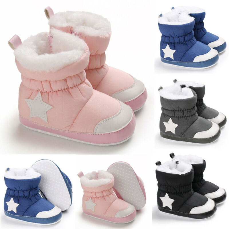 Baby Meisje Jongen Soft Sole Laarsjes Winter Non-Slip Snowboots Baby Peuter Pasgeboren Warme Schoenen 0-18M