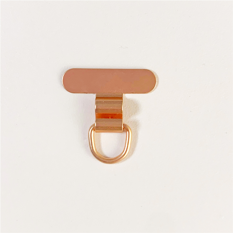 1/2PCS Mini Mobile Phone Lanyard Patch Pad Stainless Steel Silent Hole Clip Ultra-thin Metal Back Patch Sturdy Connection Piece: Yellow / Gold