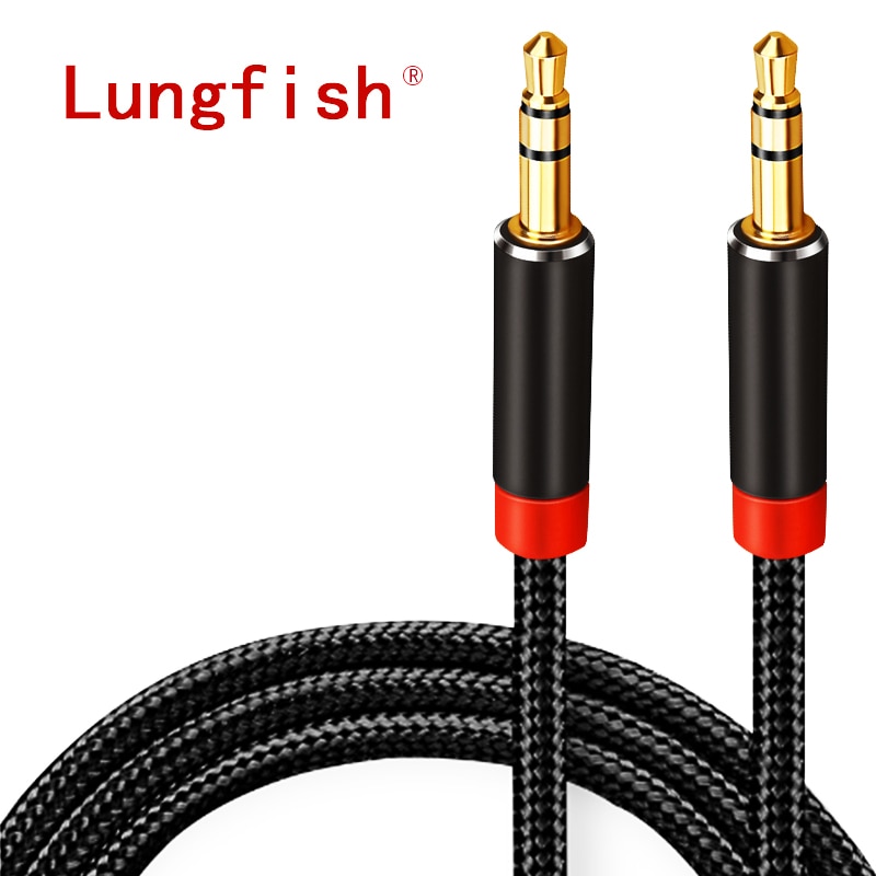 Lungfish AUX Cavo Jack Audio da 3.5mm Cavo Jack Da 3.5mm Altoparlante Cavo 1m 2m 3m 5 m per il iphone Samsung xiaomi Cuffia Car Speaker