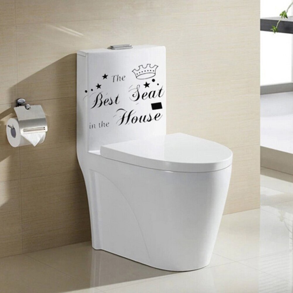 Home Waterproof Bathroom Kitchen Removable Commode PVC DIY Window Decorative Sticker