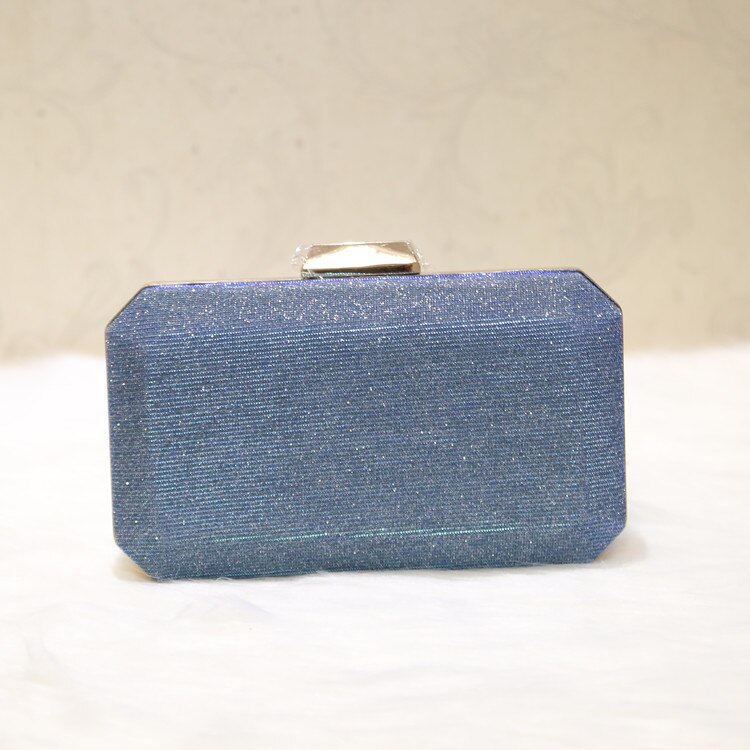 Mulheres Glitter Fecho de Bloqueio Bolsa Bolsa Azul Marinho Japonês Caixa Cinza Lantejoulas Embreagens Dia Noite Bolsas De Casamento Nupcial Brilhante
