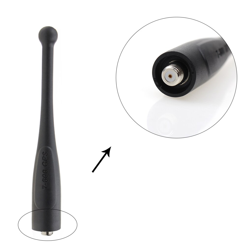 2x antenner til motorola apx 1000 apx 4000 apx 6000 apx 7000xe 8000xe srx 2200 764-870 mhz single band og 7-800 gps nar 6595a stubby
