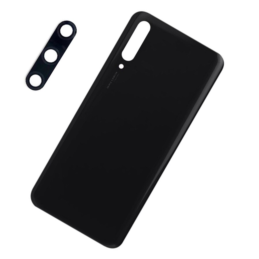 Zurück Glas Abdeckung Für 6.59 "Huawei Y9S Batterie Abdeckung P Clever Profi Hinten Tür Gehäbenutzen fallen Tafel Mit kamera Objektiv Ersatz: Schwarz mit Linse