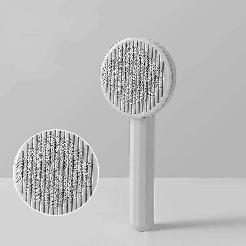 Cat Hair Cleaning Dematting Brush Comb Dog Hair Removal Brush Cat Grooming Tool Dog Hair Shedding Trimmer Needle Comb: Blue