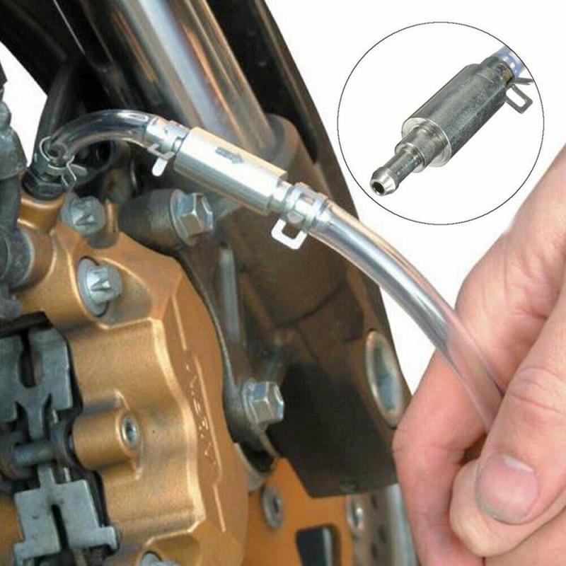 1Pc Motorcycle Car Brake Bleeder Pipes Clutch Brake Bleeder Hose One Way Valve Tube Bleeding Tool Kit Universal Car Accessories
