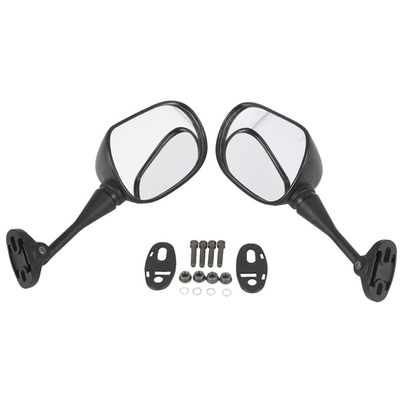 Set mit 1 Paar Rückspiegel schwarz Skull-Vision für Motorrad Harley Davidson