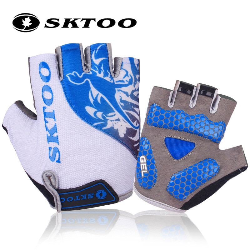 Sktoo Outdoor Sports Men's Bike Gloves Half Finger MTB Bike Bicycle Gel Pad Gloves Shockproof Cycling Gloves guantes ciclismo