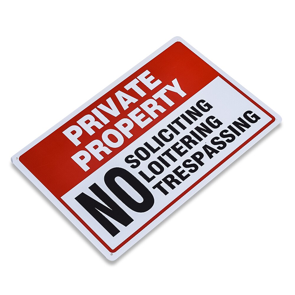 Bord 'niet betreden, niet rondhangen' - uv-bestendig en weerbestendig