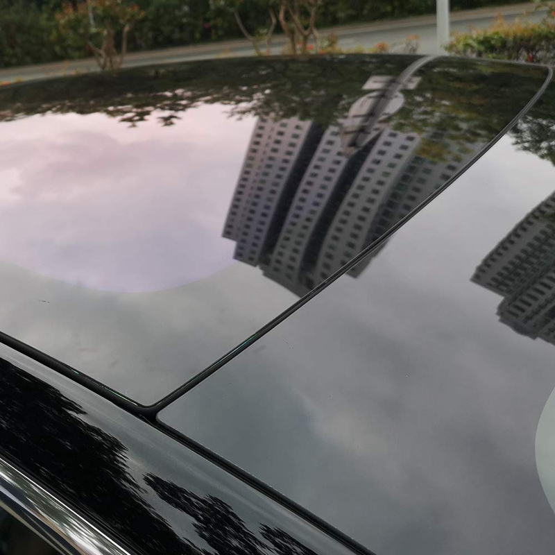 Til tesla model 3 forrude & tag vindsætningsstøjsænkende dæmpningsreduktion soltag gummitætning stille silikonsætningssæt -2nd