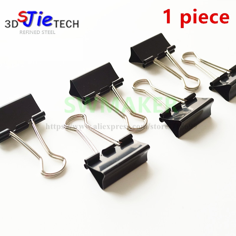 1pcs 15mm/19mm/25mm/32mm/41mm/50mm Foldback Bulldog Glass Bed Clip for DIY Reprap Ender-3 Pro CR20 A8 3D Printer