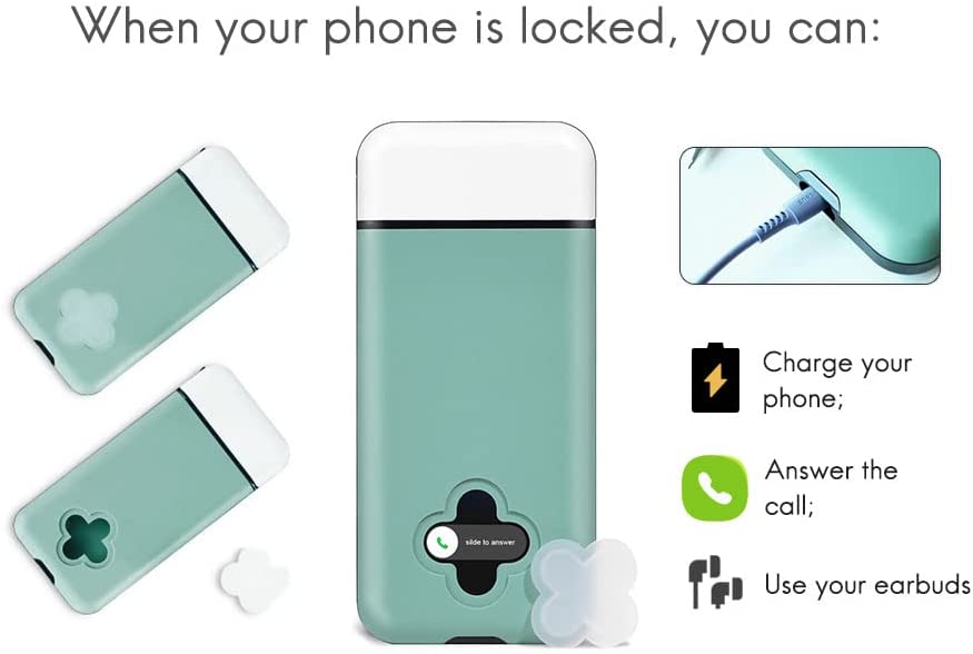 Caja de bloqueo de teléfono móvil con temporizador para iPhone y Android, ayuda a ser auto-manejado y enfocado, previene la intoxicación del teléfono