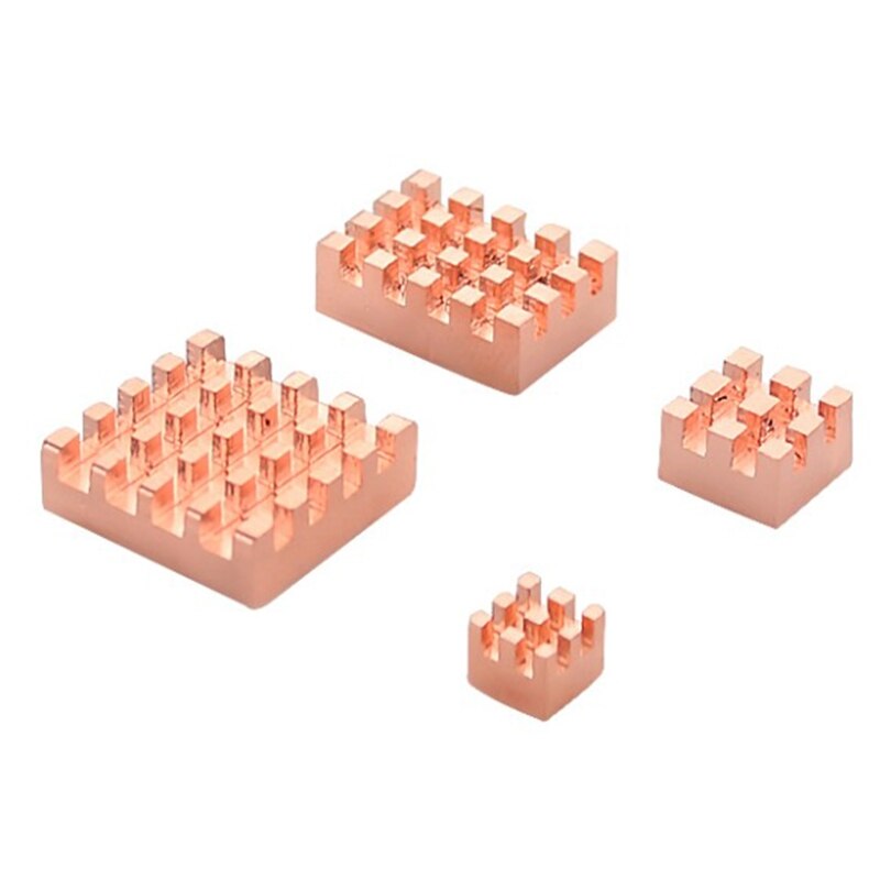 for Raspberry Pi 4B Heatsink Kit Copper Radiator RPI4 Cooling Heat Sink