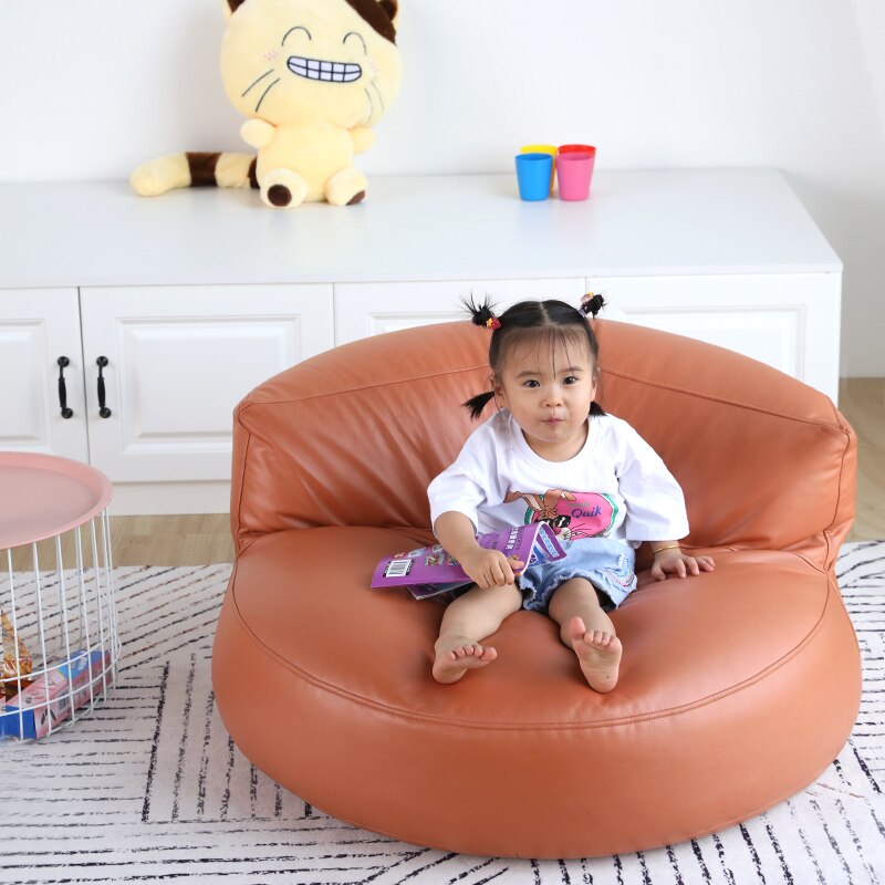 Baby barn voksne læder sækkestol sofa hvilestol kuffert uden påfyldning udendørs sækkestol gulv sæde doven sofa