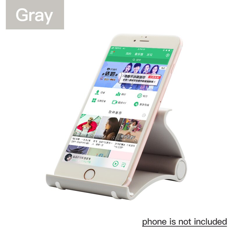 Vention Phone Holder Stand Mobile Smartphone for Tablet Stand iphone Desk Cell Phone Holder Stand Portable Moble Mobile Holder: Gray