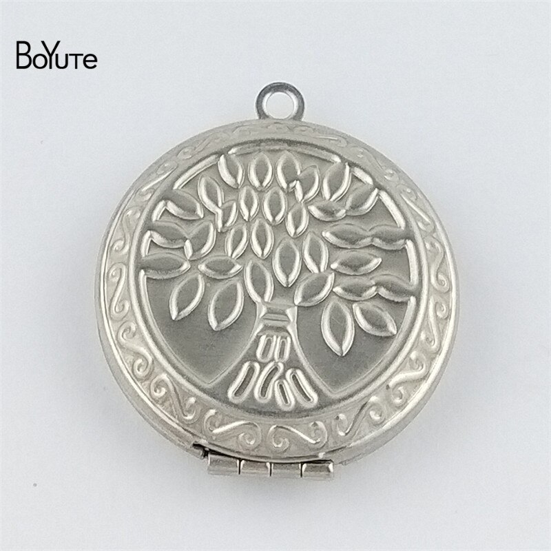 BoYuTe Aankomen Rvs Sieraden Hanger Ronde 31MM Memory Gebed Medaillon Foto Medaillon Hanger