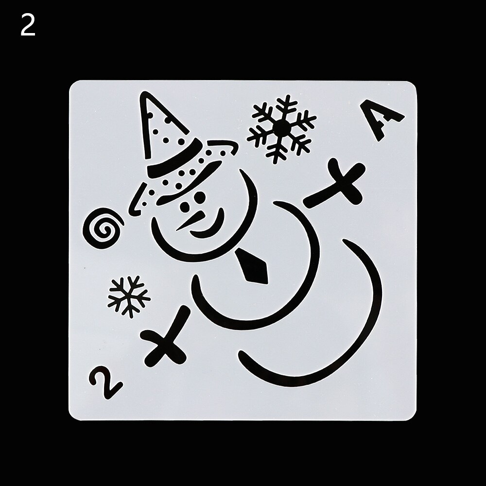1Pc Christmas Theme Layering Stencils For Walls Painting Scrapbooking Stamp Album Decor Embossing Paper Card Template DIY Craft: 2