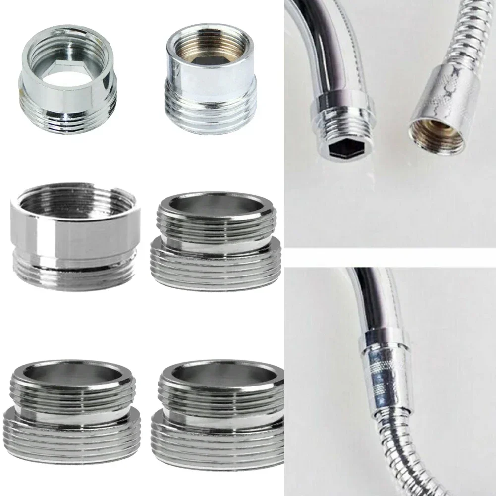 16/18/20mm To 22mm Thread Tap Connector Purifier Accessories Silver Water Tap Adapter Faucet Joints Home Improvement Tool