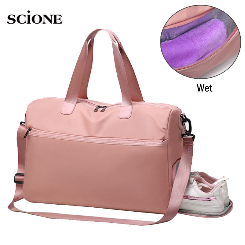 Fitness gym bag sac de sport bags tørr våte håndvesker svømming for kvinner sko tas reise trening vanntett bolsa  xa68a