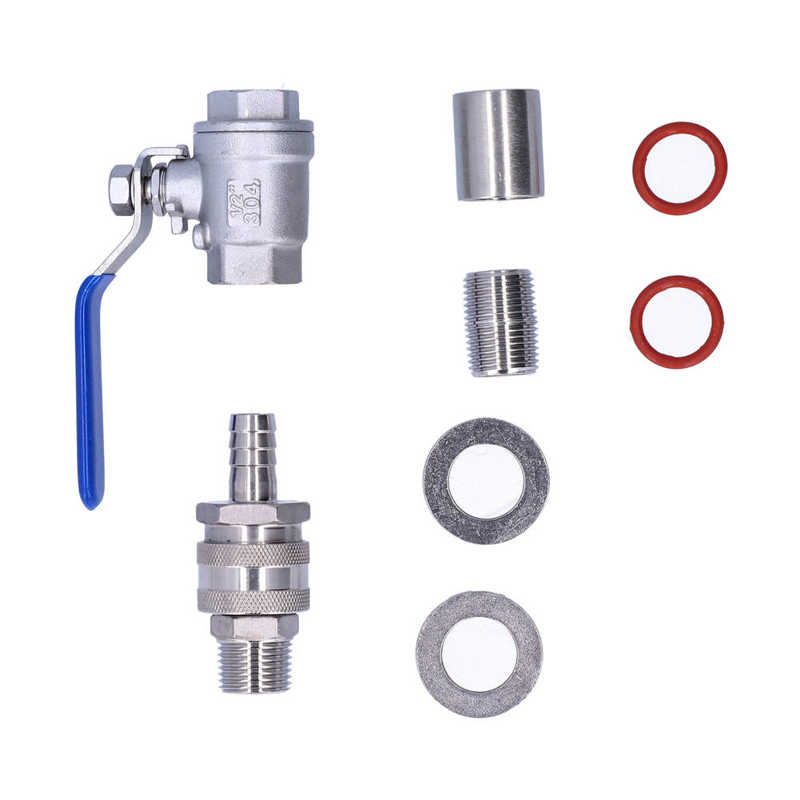 Weldless Waterkoker Valve Kit 1/2in Bsp Kogelkraan... – Grandado