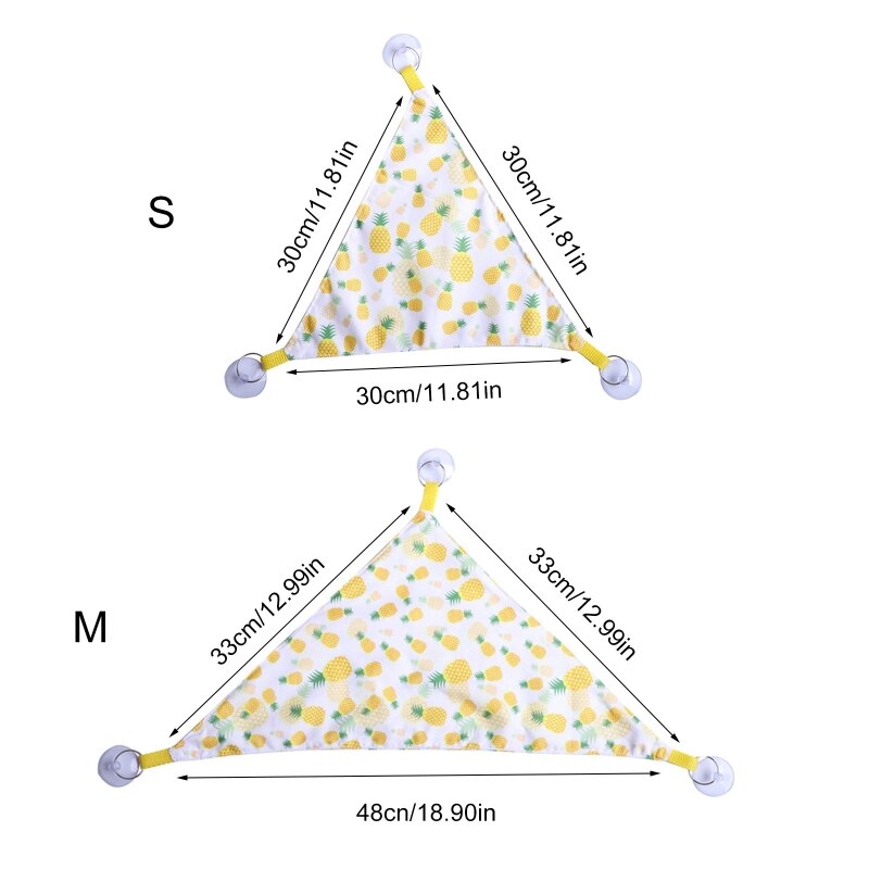 Reptile Hammocks Lizard Hammock Bearded Dragon Triangular Hanging Net Hammock Lounger Accessories