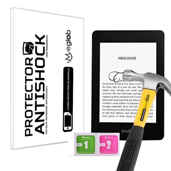 Protège écran Anti-choc anti-rayures anti-éclats compatible avec Kindle Paperwhite