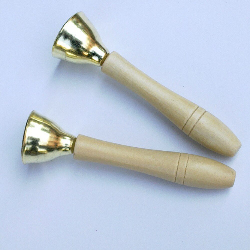 Jouet pour enfants, 2 pièces, jeu de frapper la cloche, Instrument de musique à la maison, Non toxique, jouet de fête Portable, poignée en bois, de développement