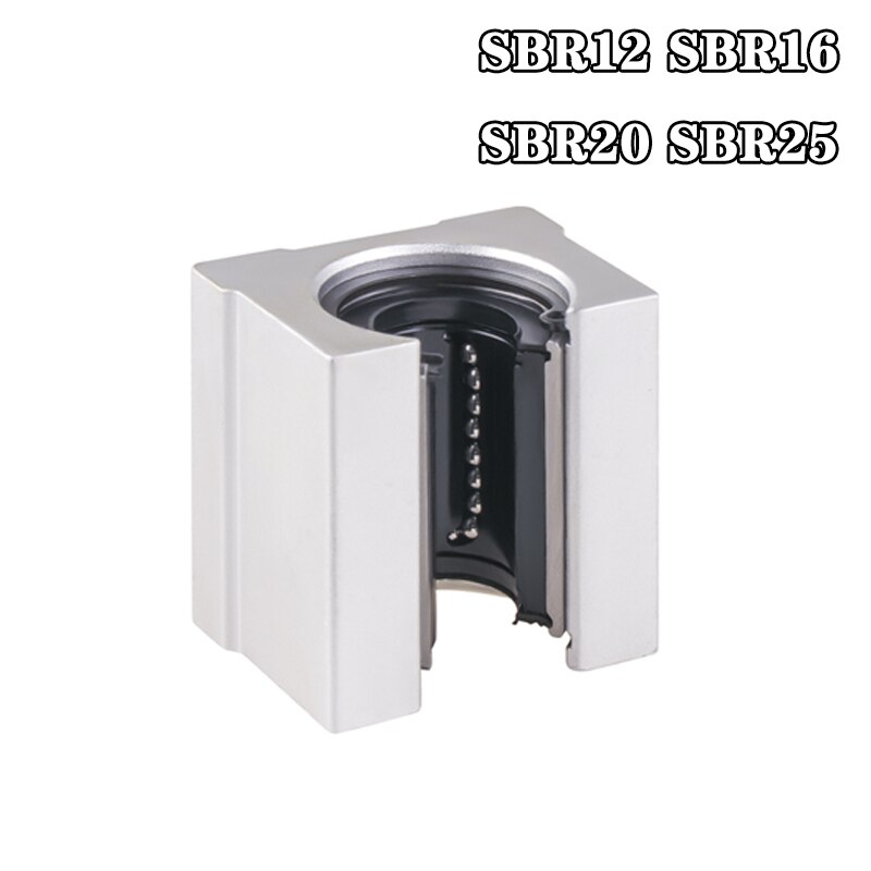 4 Stks/partij SBR10UU SBR12UU SBR16UU SBR20UU SBR25UU 12Mm 16Mm 20Mm Lineaire Kogellager Blok Voor Cnc Router sbr Lineaire Geleiderail