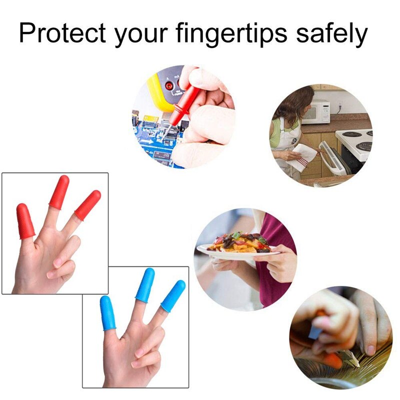 Yo -15 stk limverktøy fingerkapper silikon fingerbeskyttere for lim voks kolofonium harpiks honning lim scrapbooking