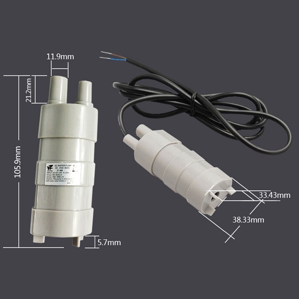 Dompelpomp 24V 600L/H Hoge Druk Dompelpomp 3-Fase Micro Motor 5 M 10L/M High-Lift Waterpump