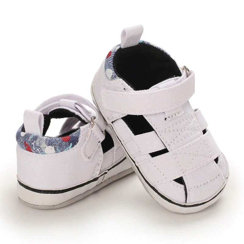 Summer Newborn Boys Hollow Out Sandals Baby Boy Non Slip Cotton Soft Non Slip Walking Shoes