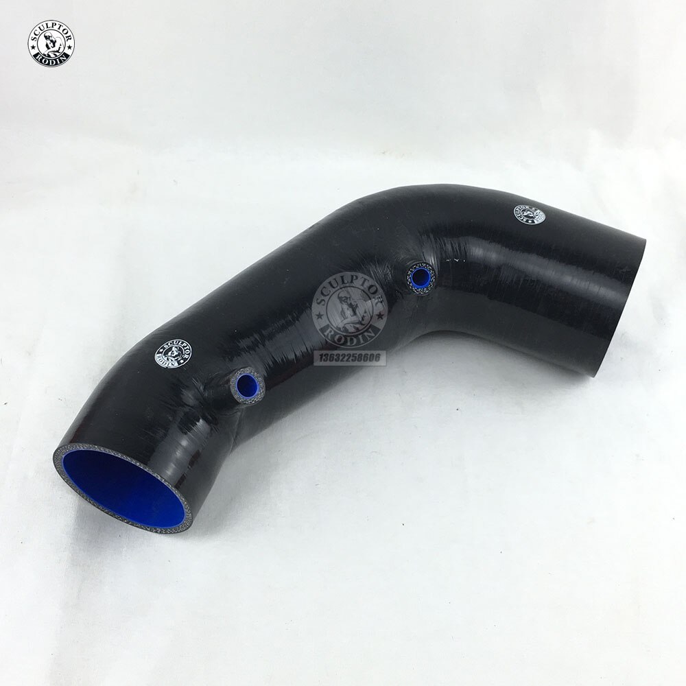 SILICONE INDUCTION AIR HOSE For HONDA S2000 AP2 Intake Pipe (1PCS) red/blue/black: Black