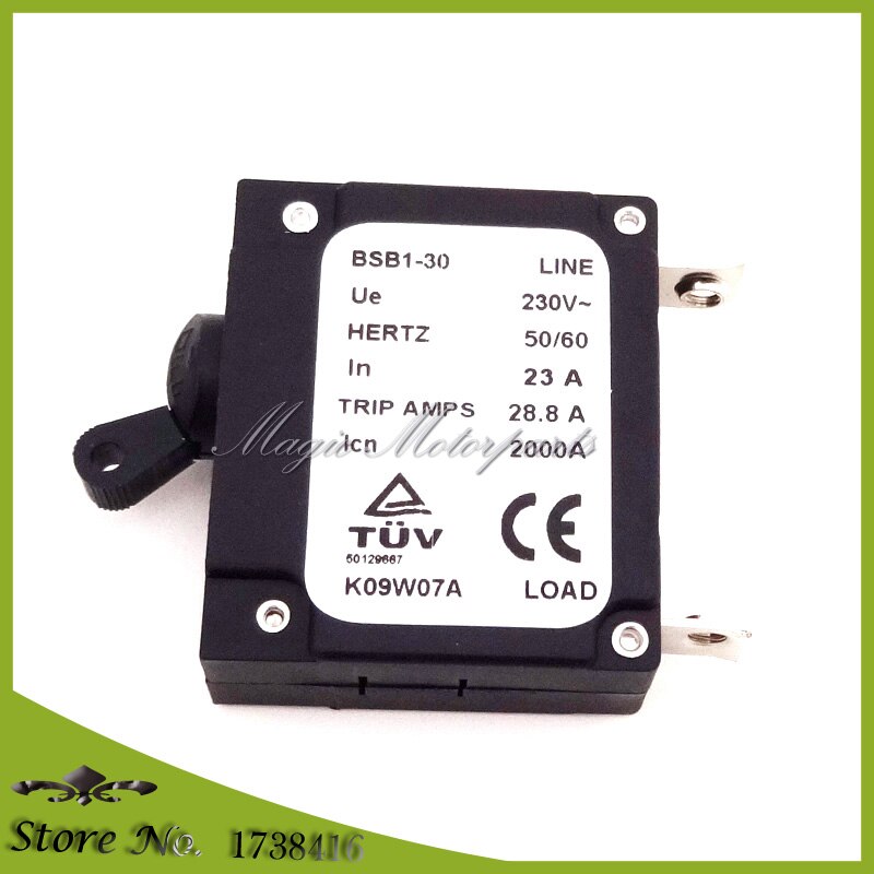 23A Generator Circuit Breaker BSB1-30 230V 2000A 28.8A Trip Amps HERTZ 50/60