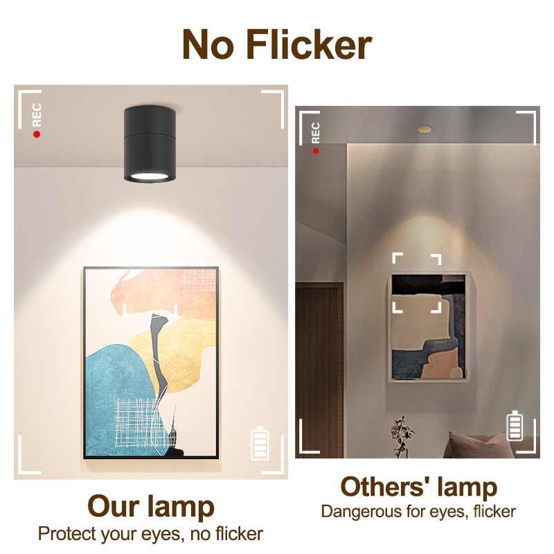 Spot led downlight sammenleggbar taklampe spotlight led-lampe 7w 10w 15w downlight for kjøkken interiør utenpåliggende