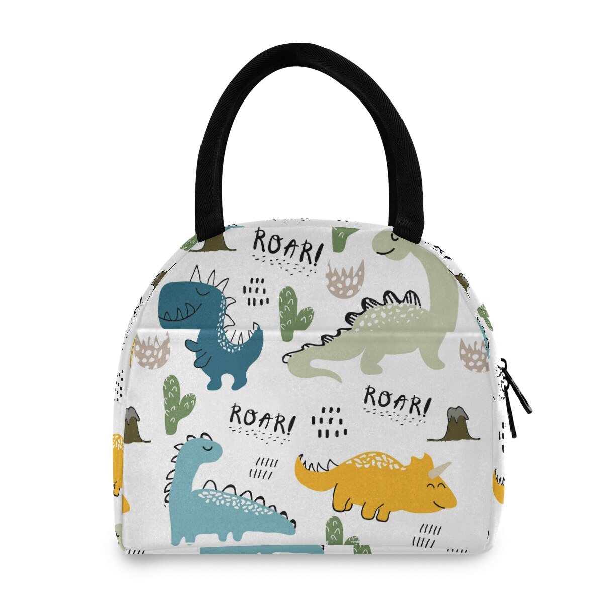 Nette dinosaurier Kinder Mädchen Kinder Tragbare Isolierte Mittagessen Tasche Box Picknick Tote Kühler Isolierte Thermische Kühler Bento Lunch Box: 02