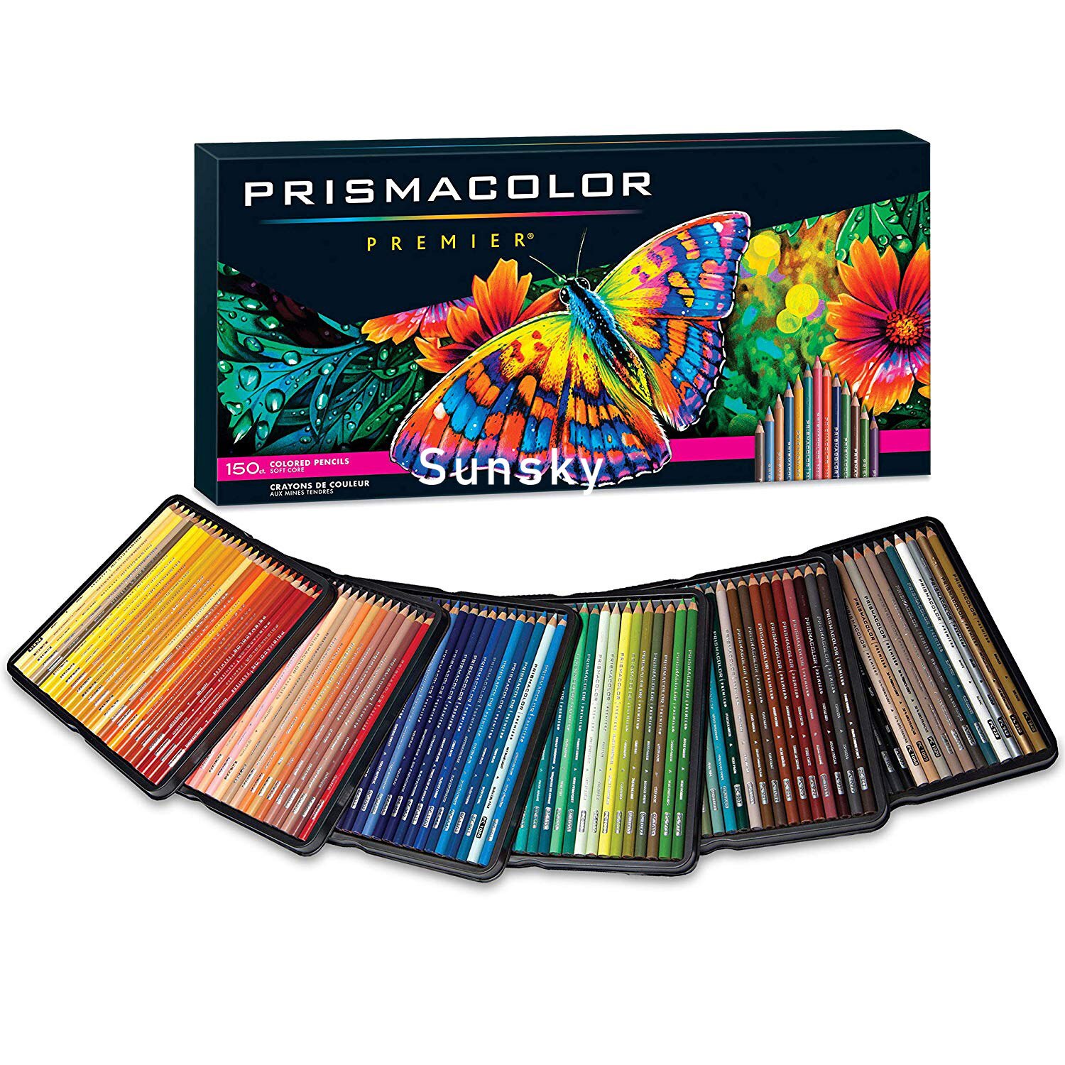 150 full color prismacolor premier pencil,Prismacolor Soft Colored Pencils,artist sketching pencils with extra tool PC14420