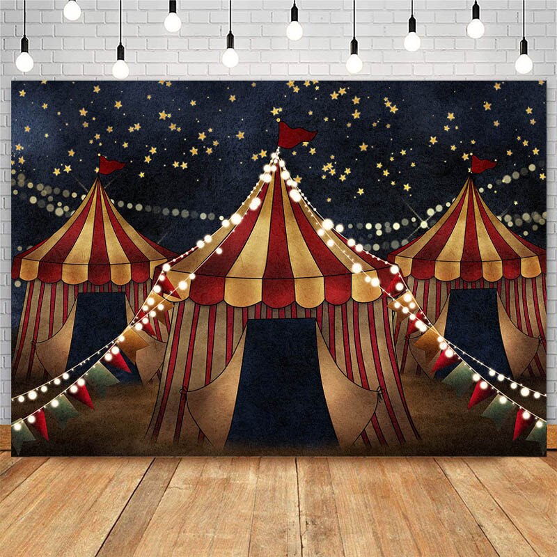 Mocsicka cirkus under stjärnorna bakgrund barn födelsedag fotografering photozone nyfödd baby tårta smash bakgrund fotostudio: 272*1000