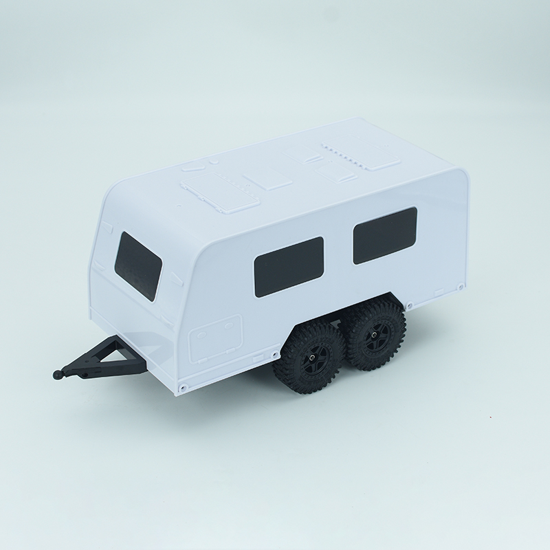 RC Model Motorhome RV Trailer Model for 1/18 RC Car Crawler TRX4M