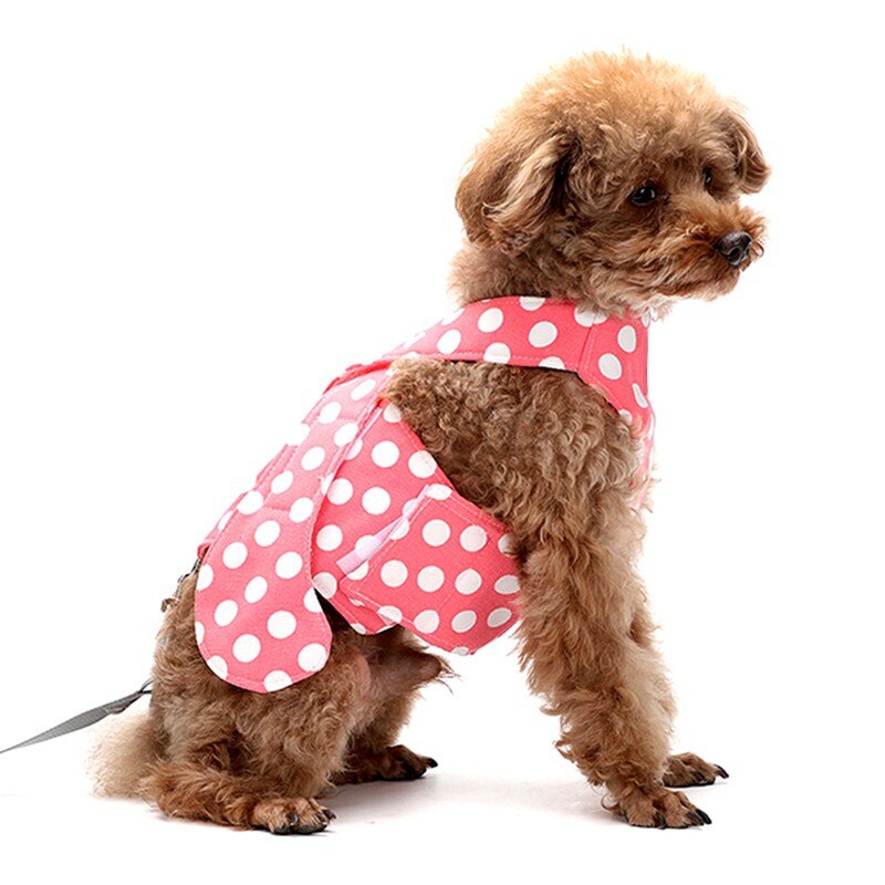Aircraft Type Anti-leakage Breathable Small Dog Chest Harness Traction Rope Camisole Style Rope Walking Polyester + Mesh S-XL: P / XL