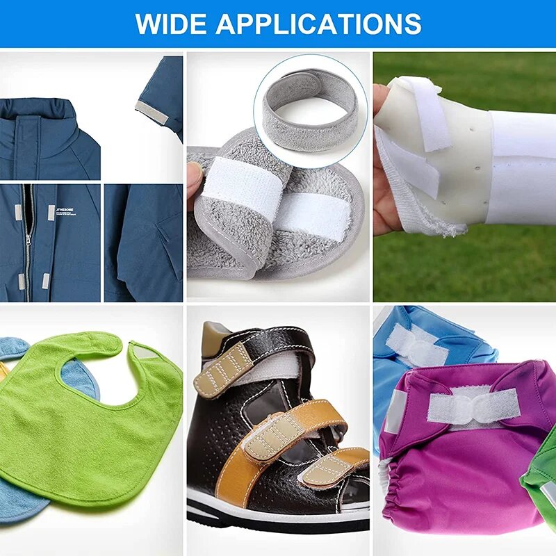 5 Meter NäHenne berühren Verschluss Nicht klebendes Klettverschlussband Magie Nylon Stoffband zum AufnäHenne Zubehör DIY Handwerk
