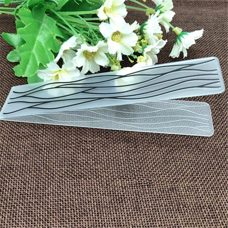 15x3cm plastic line craft card geometric Plastic Embossing Folder For Scrapbook DIY Album Card Tool Plastic Template