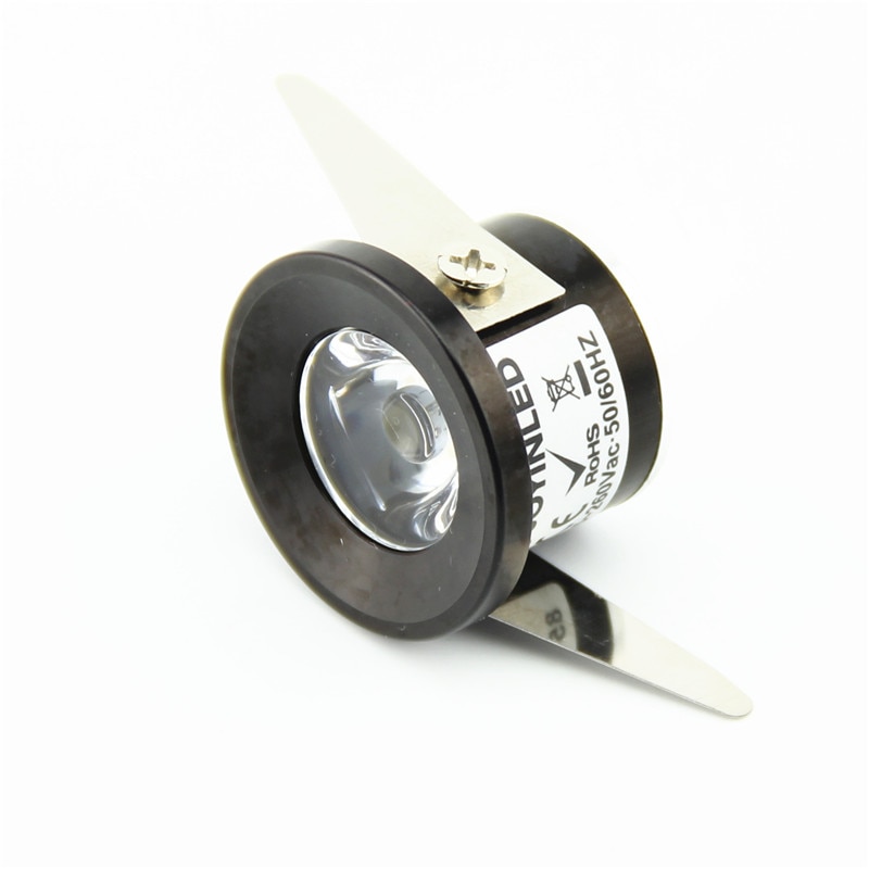 1W Led Spotlight Kabinet Led Mini Kleine Spot Plafond Downlight AC90-265V Led Spot Light Lamp Omvatten Led driver