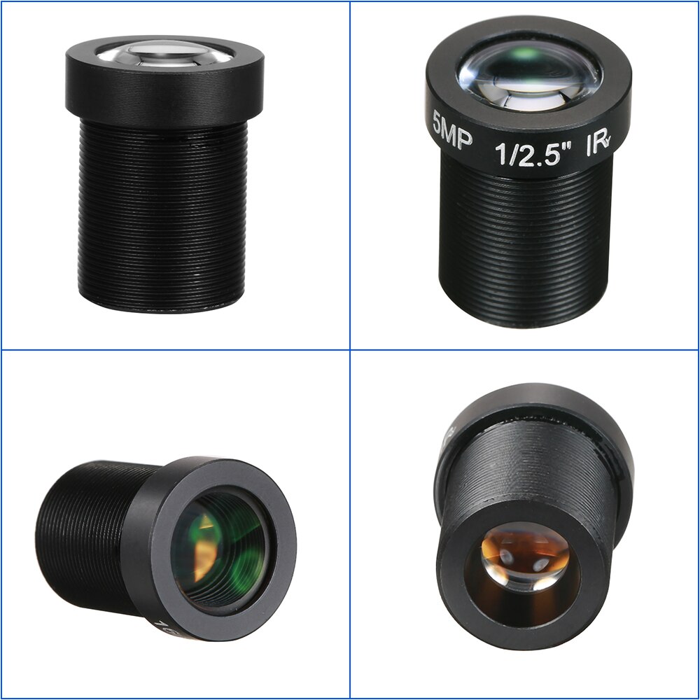 HD 5,0 megapíxeles 5MP 16mm M12 CCTV Board Lens IP Camera Lens F2.0 Iris fijo M12 * P0.5 1/2. 5 "formato de imagen 96 grados ángulo de visión