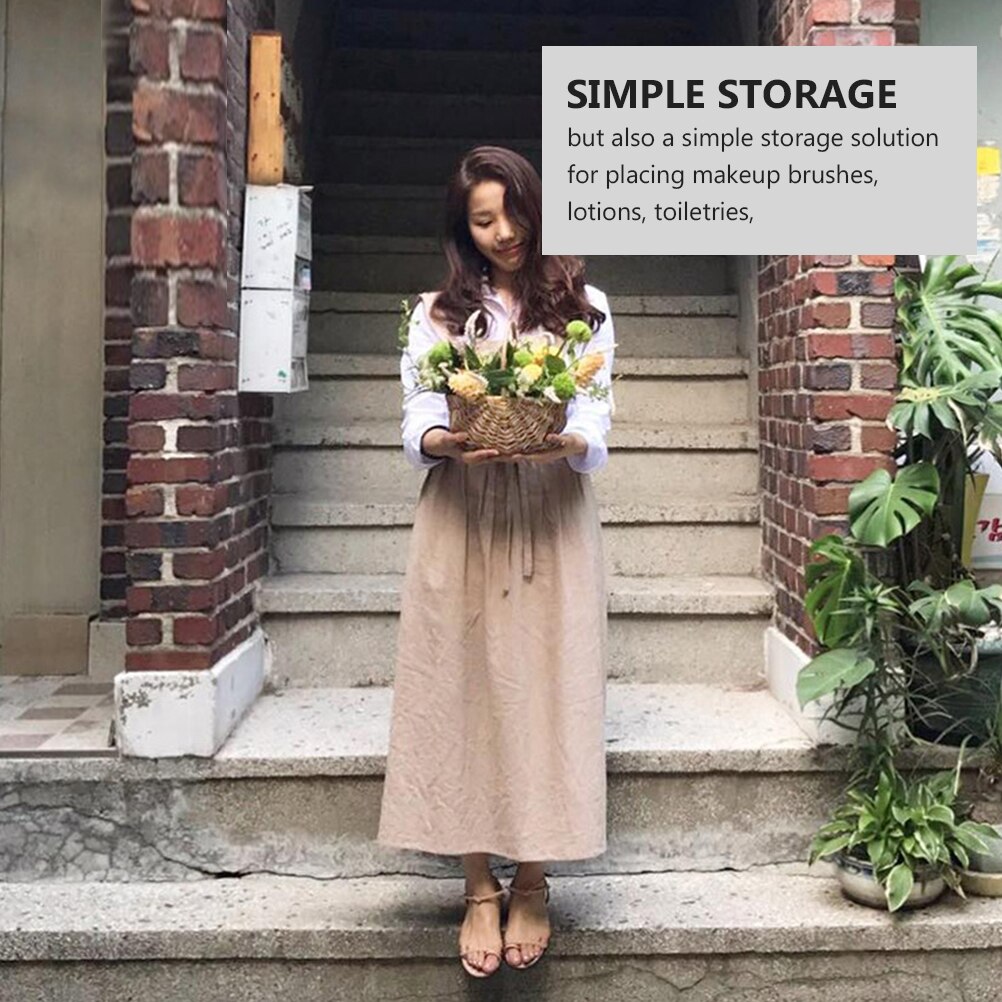 Watermelon Shape Woven Flower Basket Storage Basket Weaving Basket for Wedding