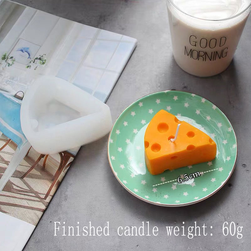 Four size large cheese mold molds for candle wax Cheese shape candle making silicone mold: A-mold