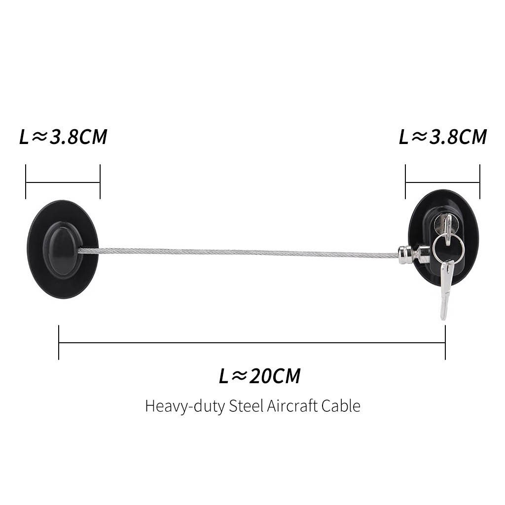 Door Security Slide Lock Refrigerator Lock Barn Door Freezer Lock Heavy Duty Solid Thicken Gate Door Sliding Lock Add Security