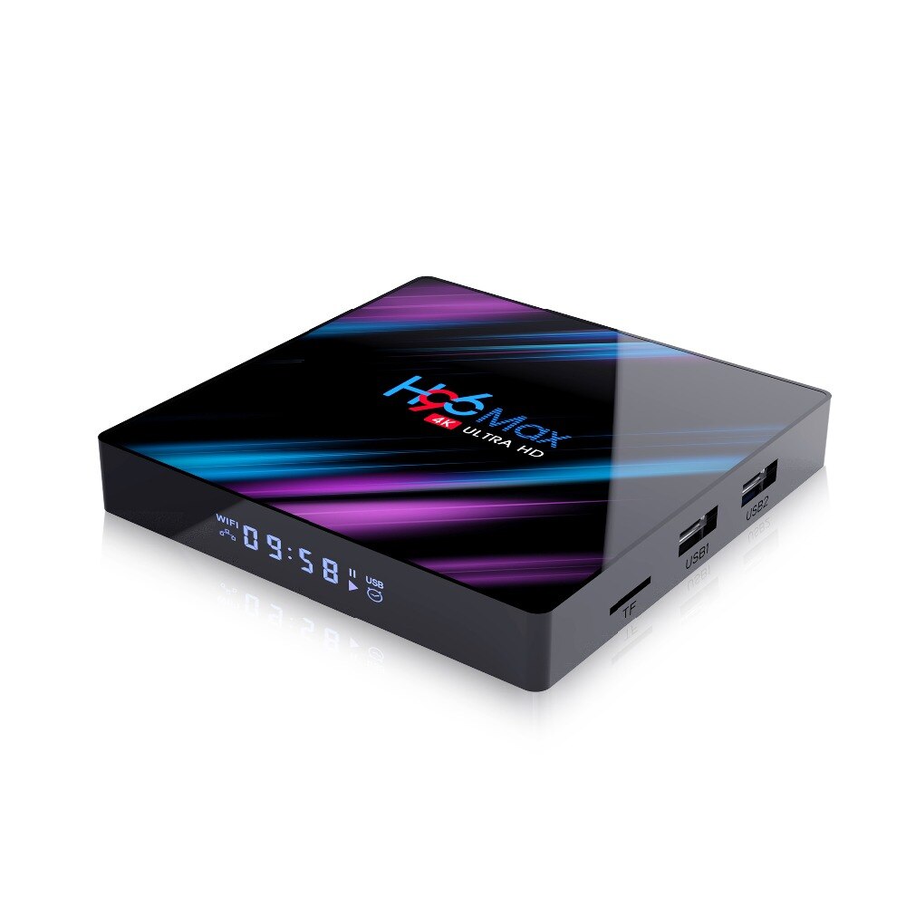 H96 Max RK3318 Android 9.0 Intelligent Network Set-Top Box 4K HD Player LED tv box