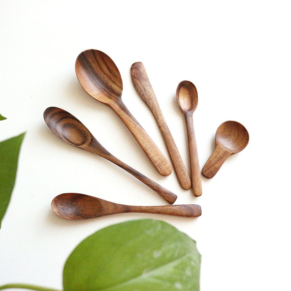 1 Stck Teak Material Esslöffel Milch Pulver Rühren Löffel Butter Gastronomie Scoop Umwelt Geschirr Küche Werkzeug