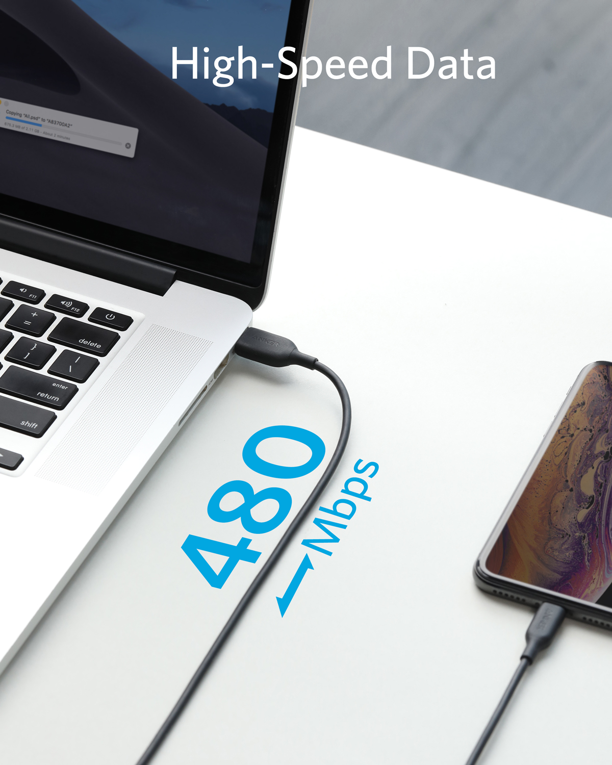 Anker – câble Lightning Powerline III certifié MFi, pour iPhone 12/iphone 11/iphone 13/ipad